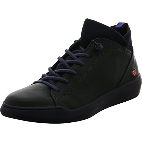 Softinos Damen Sneakers BIEL549SOF, Frauen High Top Sneaker,lose Einlage, Sneaker-Stiefelette sportschuh mid-Cut,Schwarz(Black),37 im Sale