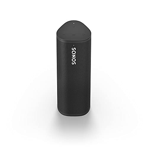 Sonos Roam | Leichter, mobiler und wasserdichter Speaker mit Bluetooth, WLAN, mindestens 10 Stunden Akkulaufzeit und Voice Control für drinnen und draußen - Weiss im Sale