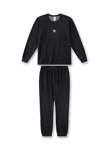 Sanetta Mädchen-Schlafanzug Blau aus Frottee | Hochwertiger und bequemer Schlafanzug aus Frottée für Mädchen. Pyjamaset für Mädchen 128 im Sale