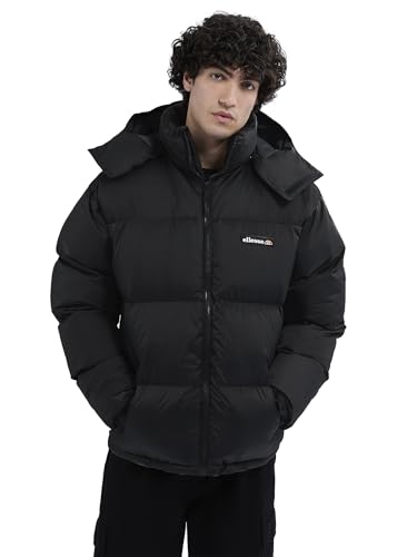 ellesse Herren Monterosa Padded Jacket Jacke, Schwarz, im Sale