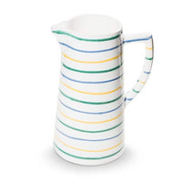 Thumbnail for GMUNDNER KERAMIK water jug ​​capacity: 1.2 liters colorful flamed tableware, handmade in Austria on sale