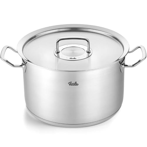 Fissler Original-Profi Collection/Stainless Steel Saucepan (Ø 20 cm, 4 L) Pots including metal lid, interior scale, Made in Germany - Induction on Sale