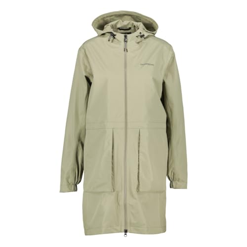 Didriksons W Bella Parka 3 Green - Breathable lightweight women's parka, on sale