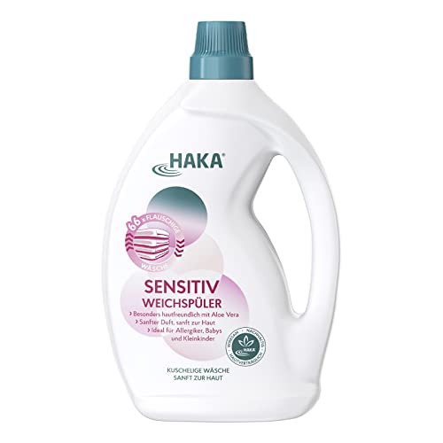 HAKA Sensitive fabric softener 2l, for 66 washes, detergent for children and allergy sufferers, fresh fragrance on sale