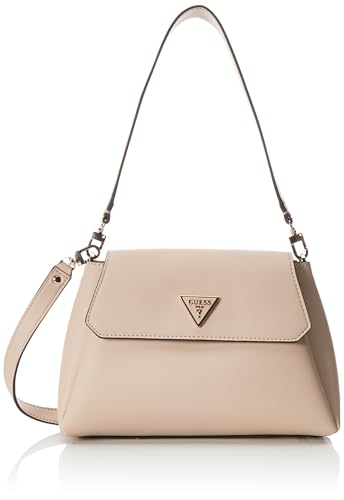 Guess Sora Girlfriend Flap Shoulder Bag stone im Sale