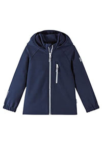 Thumbnail for Reima Vantti Softshelljacke für Mädchen und Jungen, mit wärmendem Fleece und aus elastischen, strapazierfähigen Materialien Navy 140 im Sale