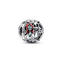 Thumbnail for PANDORA Moments Blühende Blume Doppelter Charm-Anhänger aus Sterling-Silber mit künstlischem Krisall, kompatibel Moments, 792293C01 im Sale