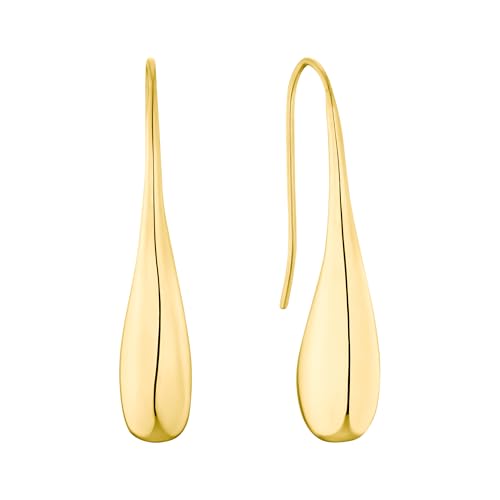 s.Oliver Ohrhänger Edelstahl Damen Ohrschmuck, 2,7 cm, Gold, Kommt in Schmuck Geschenk Box, 2035765 im Sale
