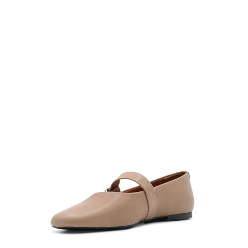 Ballerina Vagabond Jolin Taupe Mit Riemen im Sale