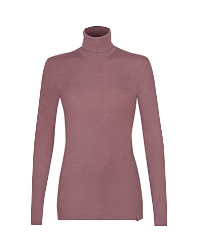 Dilling women's turtleneck shirt made of 100% organic merino wool, black, size 44, on sale