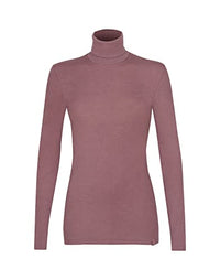 Thumbnail for Dilling women's turtleneck shirt made of 100% organic merino wool, black, size 44, on sale