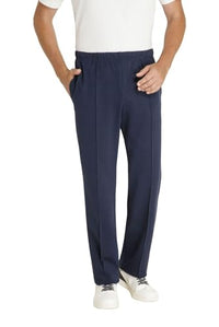 Thumbnail for hajo men's leisure trousers - shorts with stitched crease, anthracite melange, short size: 27 on sale