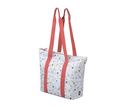 alfi ISO SHOPPER 17 liters, floral, sustainable thermal cooler bag made from recycled PET bottles, insulated shopping bag for shopping, swimming pool, sauna, insulated bag, flexible, washable on sale