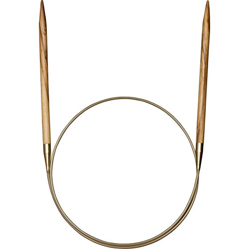 Addi 63043 circular needle made of olive wood, 60 cm x 3.5 mm, wood, green on sale
