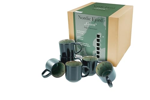 CreaTable, 21549, Serie Nordic Fjord, 30-teiliges Geschirrset, Kombiservice aus Steinzeug, spülmaschinen- und mikrowellengeeignet, Qualitätsproduktion im Sale