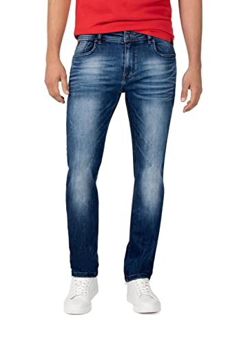 Timezone Herren Slim EduardoTZ, White Scrub Wash, 30W / 32L EU im Sale