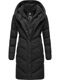 Thumbnail for Ragwear women's winter coat warm quilted coat long waterproof with hood Natalka Intl Black22 on sale