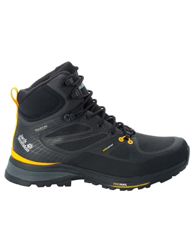 Jack Wolfskin Herren Force Trekker Texapore Mid M, Black / Burly Yellow Xt, EU im Sale