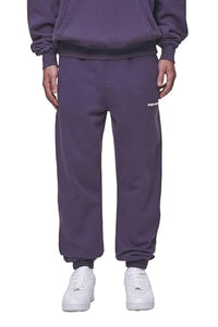 Thumbnail for Pegador Men's Logo Heavy Sweat Jogger Sweatpants, Washed Deep Purple, on Sale