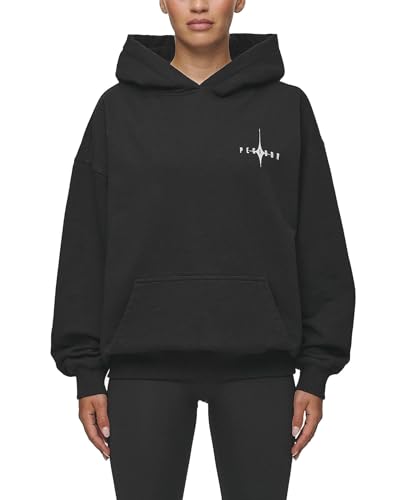 Pegador Women's Hoodie Nena Oversized Washed Black, on sale