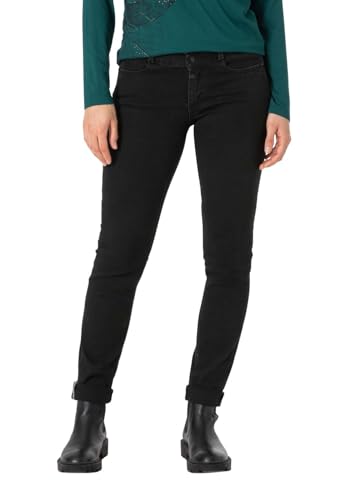 Timezone Damen Jeans Slim ENAYTZ - Slim Fit - Schwarz - Verry Black Wash Stretch, im Sale