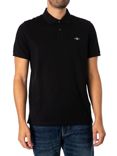Gant Herren Reg Shield Pique Polohemd, Evening Blue,  EU im Sale