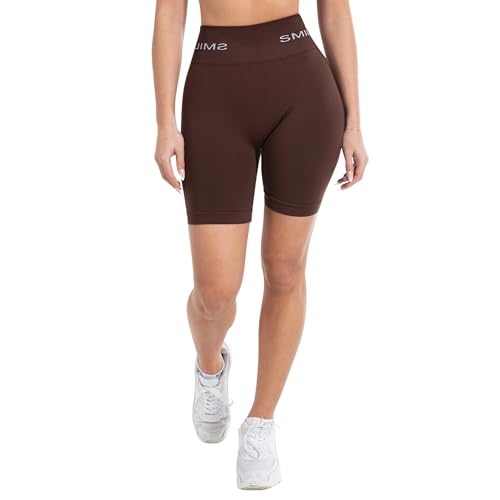 SMILODOX Shorts Damen Scrunch Azura - Seamless Radlerhose - High Waist Blickdichte Po Push Up Kurze Hose, Perfekte Länge für den Sommer, im Sale