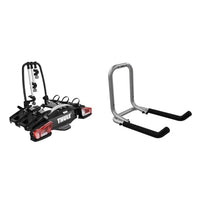 Thumbnail for Thule VeloCompact bike rack for tow bar 3 bikes & 977101 9771 wall mount, black, One Size on sale