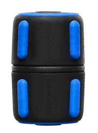 Thumbnail for Fiskars Schlauchreparator, Mit SoftGrip-Kontaktpunkten und Farbcodierungssystem, Universalgröße, Ø 1,3-1,5 cm (1/2-5/8''), 17 g, Schwarz/Blau, 1027064 im Sale