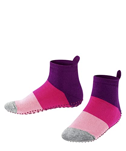 FALKE Unisex Kinder Stoppersocken Colour Block K Hp Baumwolle rutschhemmende Noppen 1 Paar, Rosa Crocus 6962, 23/26 EU im Sale