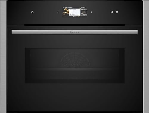 NEFF C24FS31N0 Compact-Backofen N90, Integrierbarer Backofen mit Mikrowelle 60 x 45cm, Full Touch TFT-Display, Inverter-Technologie, Soft Open & Close, Favorit, Edelstahl im Sale