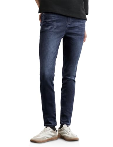 STREET ONE Damen A377771 Style QR Jeggings,hw,Thermo,Indigo, Slightly Washed Indigo, 36W / 28L EU im Sale