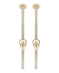 Thumbnail for Philipp Plein Women's Earrings Lettering Gold-colored PJ1AA01EU on Sale