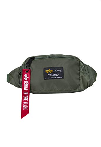 Alpha Industries, Unisex Crew Waist Bag, Sage-Green, One Size im Sale