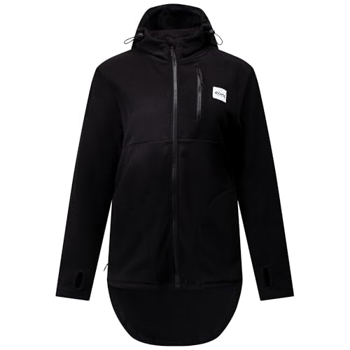 EIVY Damen Techlight Ziphood Fleece Jacke, Schwarz, EU im Sale