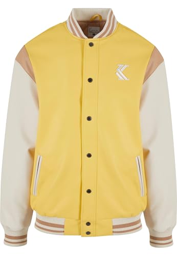 Karl Kani Herren KM222-008-1 OG Block College Jacket Yellow, im Sale