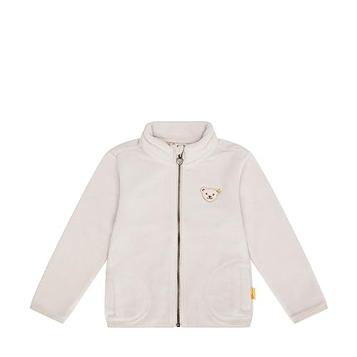 Steiff Unisex Kids Fleecejacke ohne Kapuze Jacke, Silver PINK, 92 im Sale