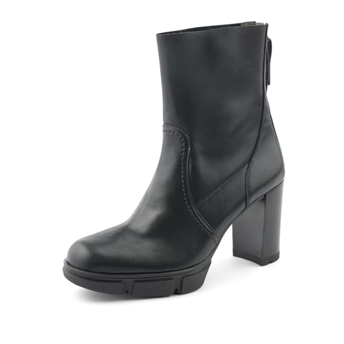 Paul Green Damen Stiefelette, Frauen Plateaustiefeletten,plateauabsatz,Boots,Stiefel,Bootee,Booties,halbstiefel,Schwarz (Black),40 im Sale