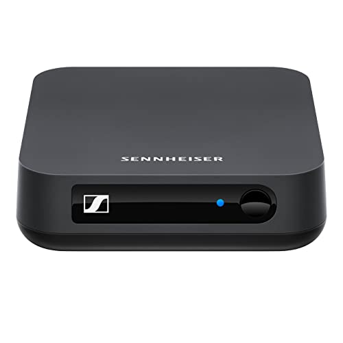 Sennheiser BT T100 Bluetooth Audio Transmitter for Hi-Fi or Home Entertainment Black, 9.3 x 9.3 x 2.7 cm on Sale