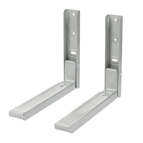 Invero Universal Microwave Wall Mount Bracket, Extendable, Heavy-Duty, Adjustable, Wall-Mounted, with Fixings and Fittings, Ideal for Kitchens, Apartments, and More, Max. Weight 45 kg on Sale