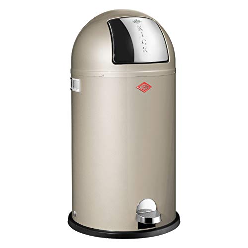 Wesco Kickboy Abfallsammler Metall Neusilber im Sale
