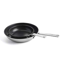 Thumbnail for KitchenAid Stainless Steel 20cm, 24cm & 28cm Bratpfannen-Set, PFAS-Freie Gesunde Keramische Antihaftbeschichtung, Induktion, Ofen- und Spülmaschinenfest, Silber im Sale