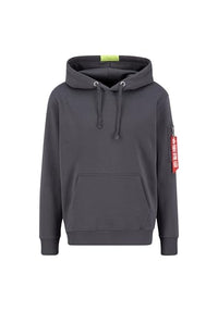 Thumbnail for Alpha Industries Herren Red Stripe Hoody, Vintage Grey, 3 im Sale