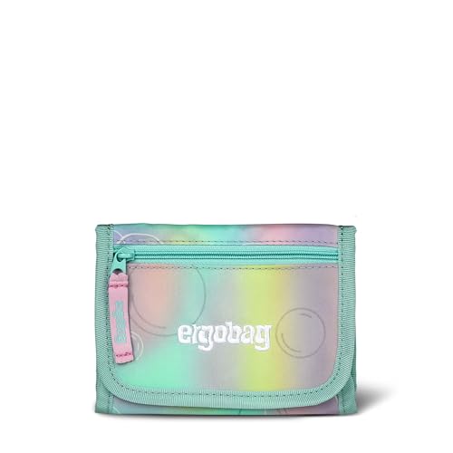 ergobag Brustbeutel Geldbeutel, Mini Portemonnaie mit Kleingeldfach, Sichtfenster für Mädchen und Jungen ZauBärwelt - Mint im Sale
