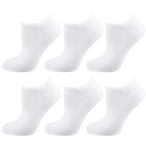 Only the 6-pack of sneaker socks made of soft &amp; breathable cotton short socks for women on sale