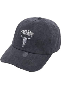 Thumbnail for Karl Kani Unisex KA-241-011-2 Washed Skull Cap one Size Anthracite im Sale