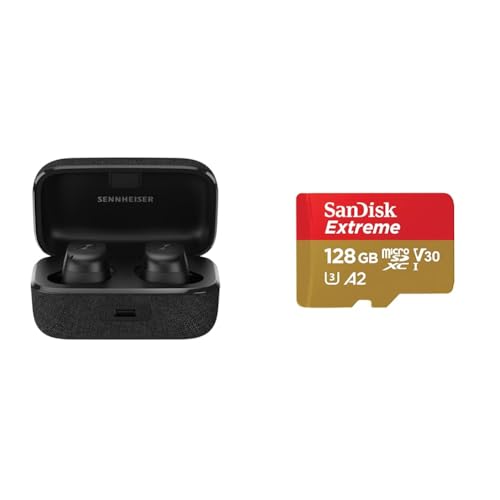 Sennheiser Momentum True Wireless 3 — Bluetooth in-ear headphones &amp; SanDisk Extreme microSDXC UHS-I memory card 128 GB + adapter on sale