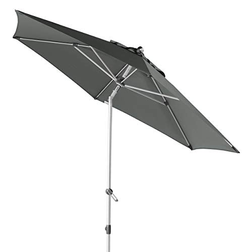 Doppler EXPERT Auto Tilt 320 – Foldable parasol for balcony or terrace – Rain-resistant – approx. 320 cm – Light grey on sale