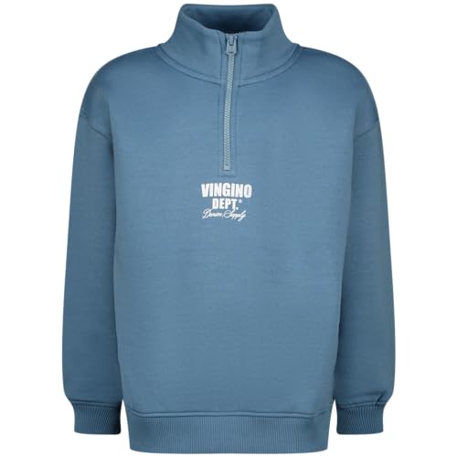 Vingino Boys Basic-Half Zip in Colour Lake Blue in Size 6 im Sale