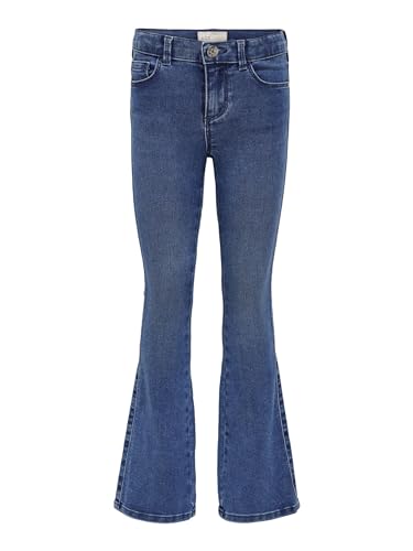 ONLY Girls Konroyal Life Reg Flared Pim504 Noos Jeans, Medium Blue Denim, 146 EU on sale